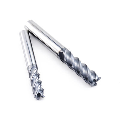 Frez trzpieniowy z węglika spiekanego 8mm, płaski, 4-ostrzowy do stali stopowych i nierdzewnych