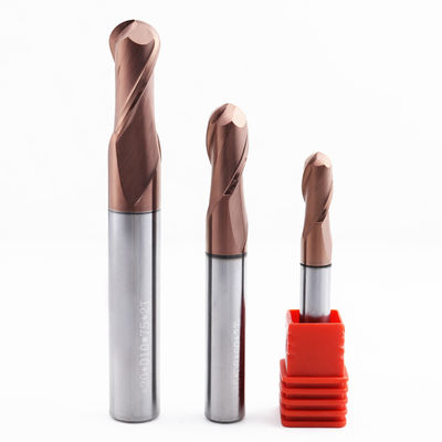 Frez do metalu z węglika spiekanego z kulistym zakończeniem 6mm, 2 ostrza